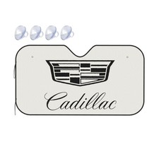 Cadillac Windshield Sunshade Visor Protector Keep Vehicle Cool Size M White Cadillac Windshield Sunshade Visor Protector Keep Vehicle Cool Size M White