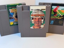 NES Sports Game Lot of 6 - Ring King, Golf (5-Screw), Super Spike V'Ball