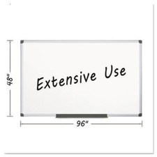 Bi-Silque CR1501170MV Porcelain Dry Erase Board 48x96 White
