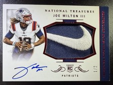 2024 Panini National Treasures Rookie Crossover Patch Auto Joe Milton III /2 RPA