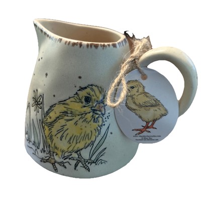 Spectrum Designz Yellow Chicken Creamer Beige Speckled 2018
