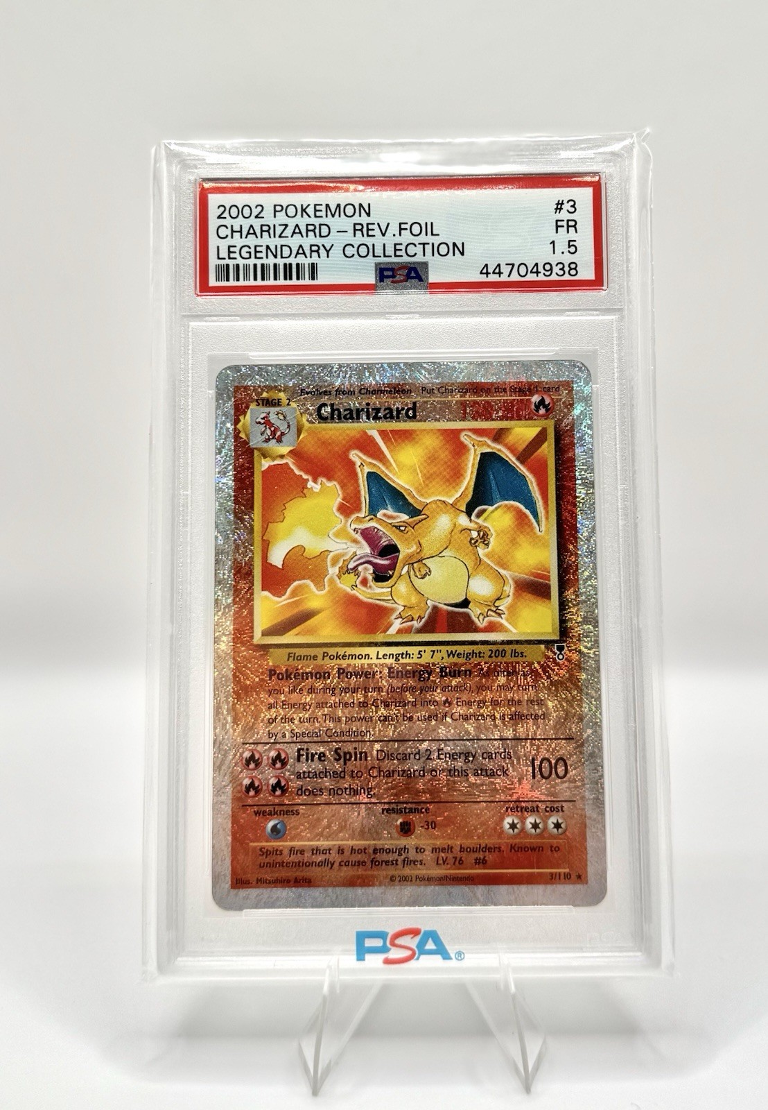 Charizard Reverse Holo Legendary Collection PSA 1.5