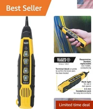 Klein Tools Tracing Probe with LED Light & Headphone Jack for Effortless Wiring