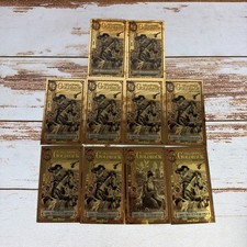 Lot of 10 – 2025 Oklahoma 1/2 Goldbacks Alpha Series 24K Gold Notes – Used