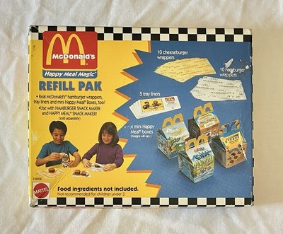Mattel McDonald s Happy Meal Magic Snack Maker Refill Pak Vintage 