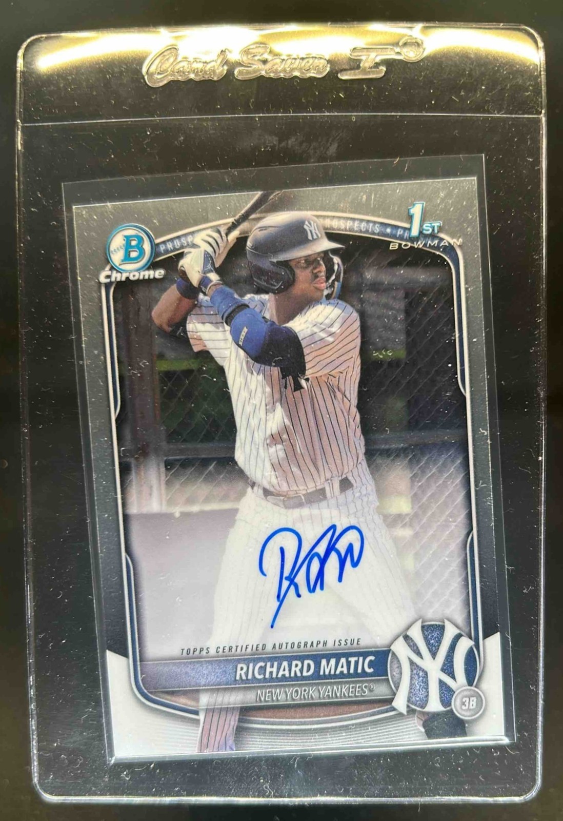 2025 Bowman Richard Matic Chrome Auto 1st Prospect #CPA-RM Yankees