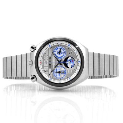 Citizen Men's Watch Star Wars R2-D2 Tsuno Chronograph Silver