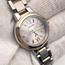 Citizen XC Dress Watch Solar Pink Dial 25mm Womens wrist 14cm Timepiece