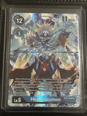 Digimon Hexeblaumon Super Rare Alternate Art NM Dimensional Phase Ships Same Day