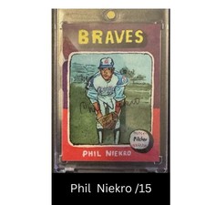 2025 Topps Shoebox Treasures Andy Friedman- Phil Niekro - Paint Splatter  /15