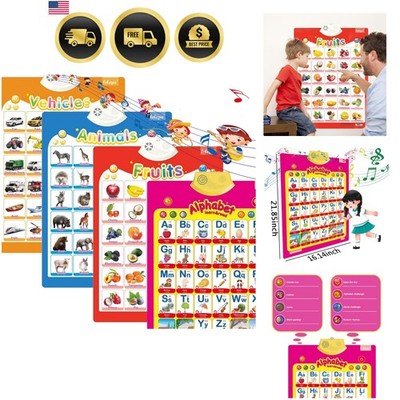 Educational Alphabet Wall Chart for Kids Learning Toys for Toddlers