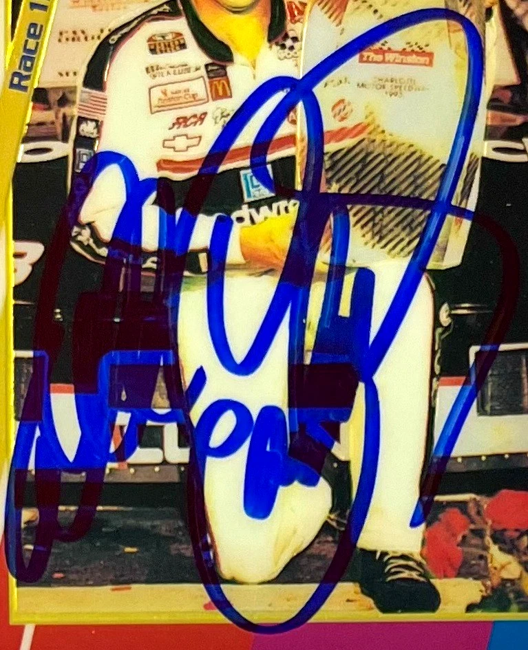 Dale Earnhardt NASCAR 1994 Maxx #177 Charlotte Win Autographed Signed - Image 2 of 4