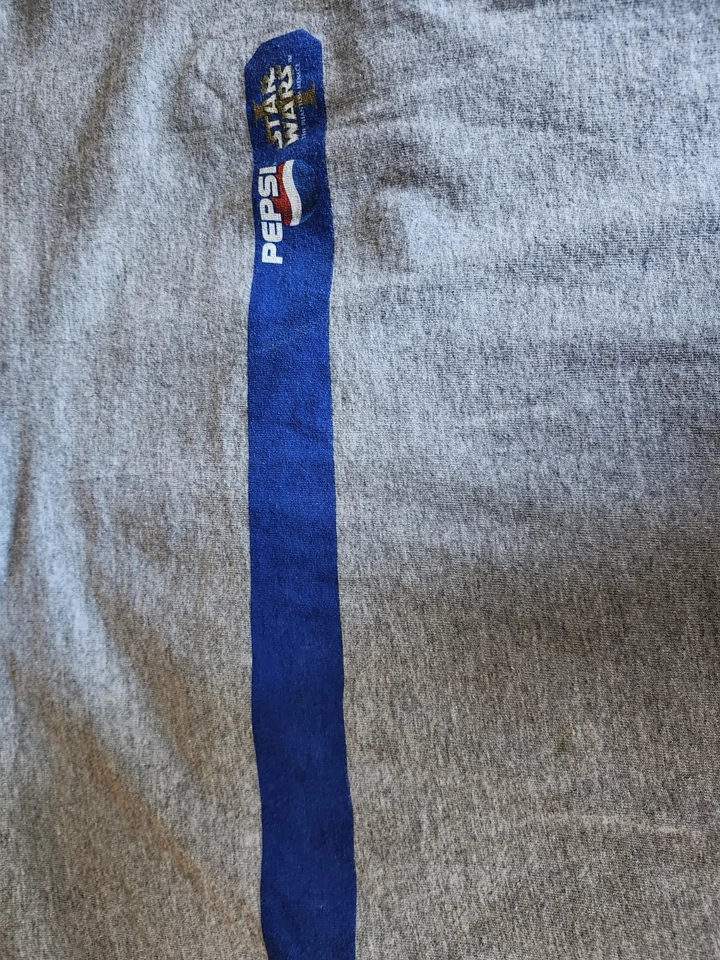 Camiseta Star Wars The Phantom Menace Episodio Pepsi And The Joy Of Cola XL Gris Foto 3 de 4