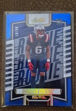 2023 Panini Absolute - Rookies Christian Gonzalez #153 Spectrum Blue /50 (RC)