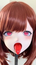 Free worldwide shipping crossdressing Full head lockable cosplay kigurumi mask