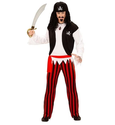 Widmann Pirate (Shirt With Vest, Pants, Belt, Headband) (M) Different Colors - Imagen 1 de 4
