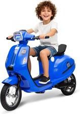Powerful 24V 350W Electric Motorcycle for Kids Ages 8 Ride-On Moped Scooter Toy