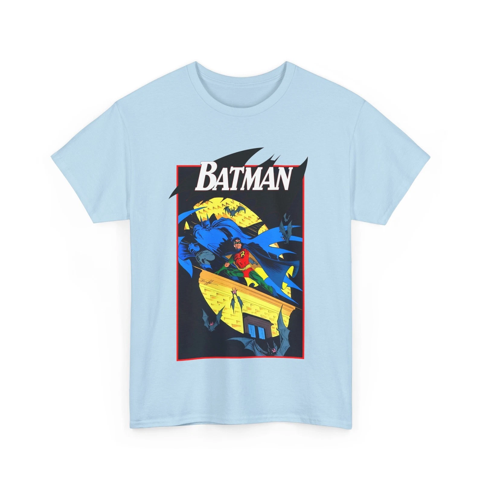 Batman & Robin T-Shirt - Norm Breyfogle Art - DC Comics - Dynamic Duo - Gotham