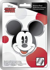 Chroma 41714 Disney Mickey Mouse Aluminum Car Decal 3.25 x 4 in