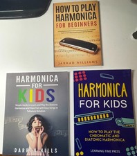 Lot of 3 How to play Harmonica Paperback