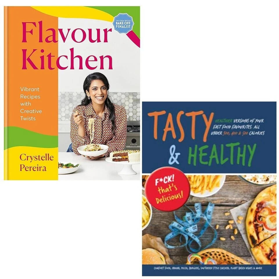 Flavour Kitchen Crystelle Pereira (HB), Tasty and Healthy Iota 2 Books Set - Image 3