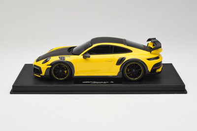 REMC011 Porsche 911 992 TechArt GTstreet R Yellow with Black Wheels TechArt 1/18