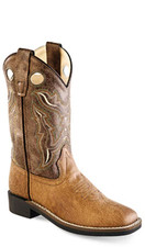 Old West Kid's Cowboy Boot, 9113, Brown, Size 9.5
