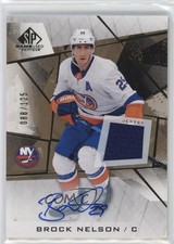 2021-22 Upper Deck SP Game Used Gold Jersey 88/125 Brock Nelson #39 Auto 0u9t