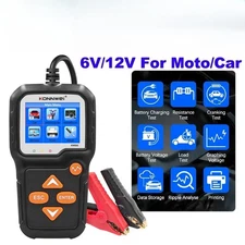 Car Battery Testers  Auto Analyzers 100-2000CCA Car Moto Cranking Charging Tests