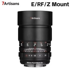 7artisans 60mm F2.8 2X Magnification Macro Full Frame Lens for Canon Sony Nikon 