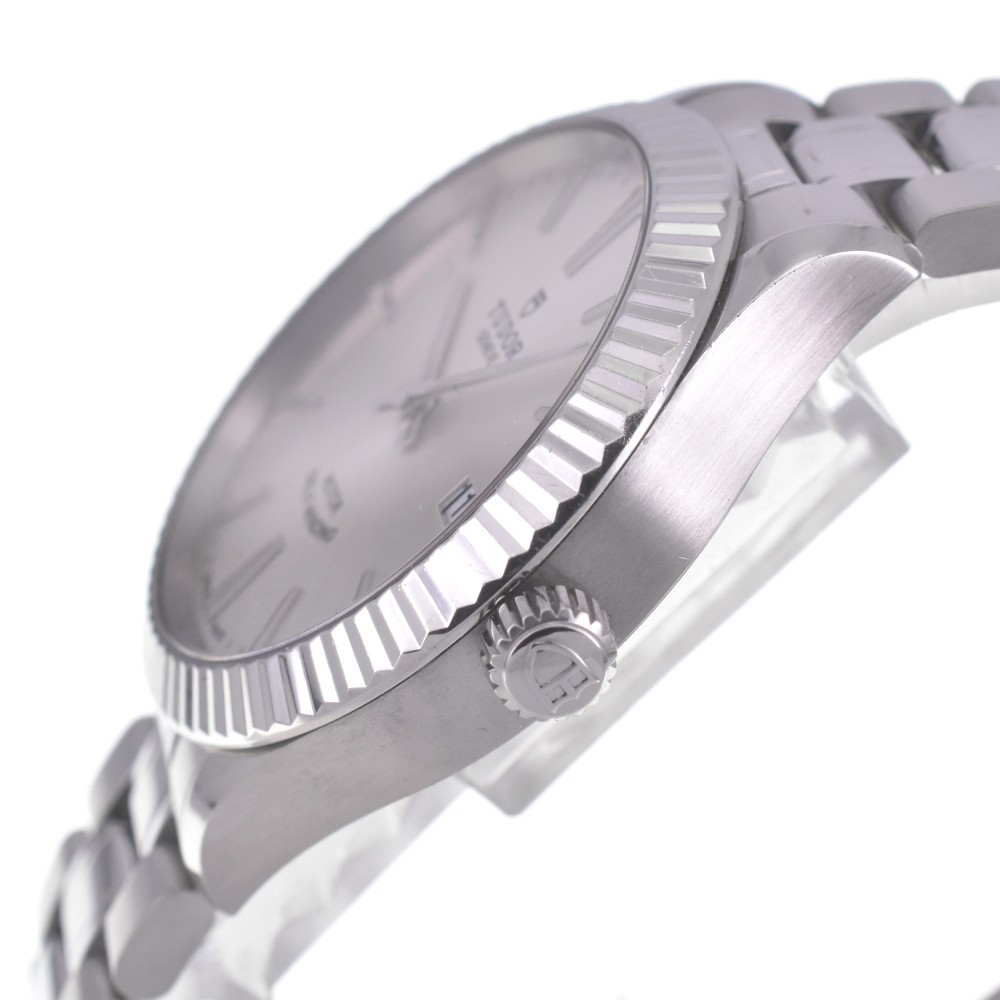 discount TUDOR style 12510 Stainless Steel Date SilverDial Men's Watch Q#140748