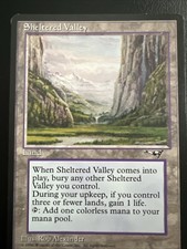 Vintage~MTG💥Sheltered Valley💥 Alliances~Land~1996