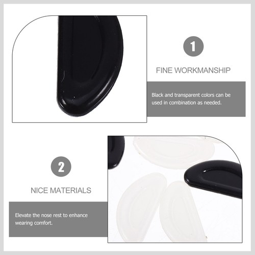 6 pares de almohadillas antideslizantes para la nariz suministros para gafas de repuesto - Imagen 5 de 12