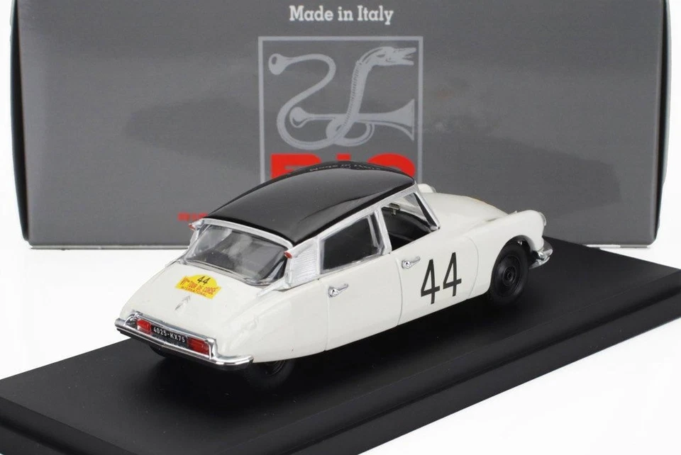 1/43 RIO CITROEN DS19 N 44 WINNER RALLY TOUR DE CORSE 1961 WHITE BLACK - Immagine 2 di 3