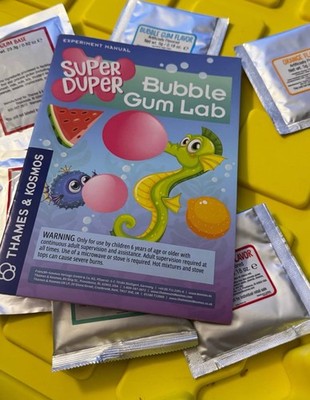 Thames & Kosmos Super Duper Bubble Gum Lab STEM Experiment Activity Kit