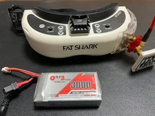Fat Shark Hdo2 Fpv Goggles With 3000mah Battery Oled Display Hd Drone Racing