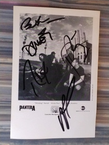 Pantera Autograph | eBay