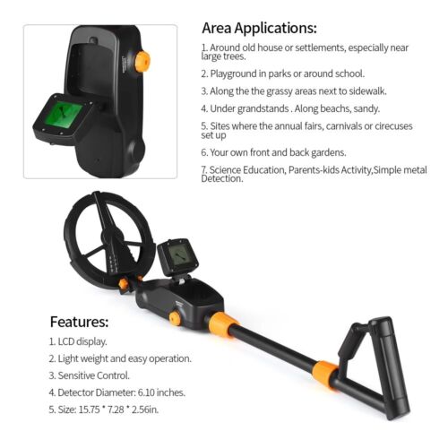 Gold Metal Detector MD1008A Professional Pinpointer Waterproof LCD Display - Picture 12 of 13