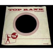 Top Rank International Records Company Sleeve 45 RPM Vinyl USA