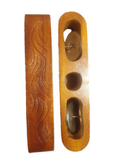 Pair of WOODEN Chota, Choti, KARTAL HAND CYMBALS Bangladeshi Musical Instrument