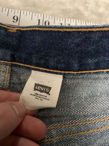 VTG Levi’s 501xx Mens Blue Straight Denim Jeans Size 34x30 Pants - Picture 8 of 10