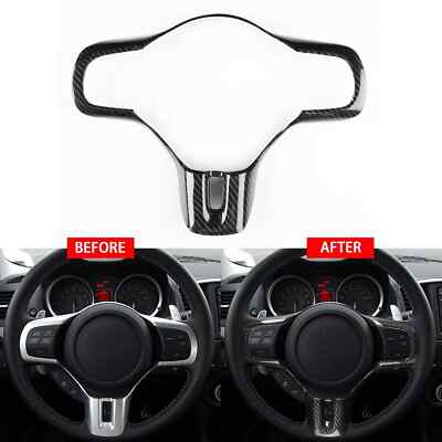 3K Dry Carbon Fiber Steering Wheel Cover For Mitsubishi Lancer EVO X 10th 08-16
