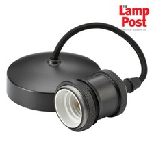 ML 8271SB 6" E27 Screw Vintage Ceiling Pendant Light Set - Smoked Bronze