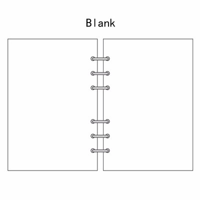 A5/A6/A7 Blank Planner Diary Include Refill Program photo relating to Blank Planner named A5/A6/A7 Blank Planner Diary Incorporate Refill Program