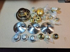 LOT OF NEW LIGHT FIXTURE REPAIR PARTS - NEW OLD STOCK