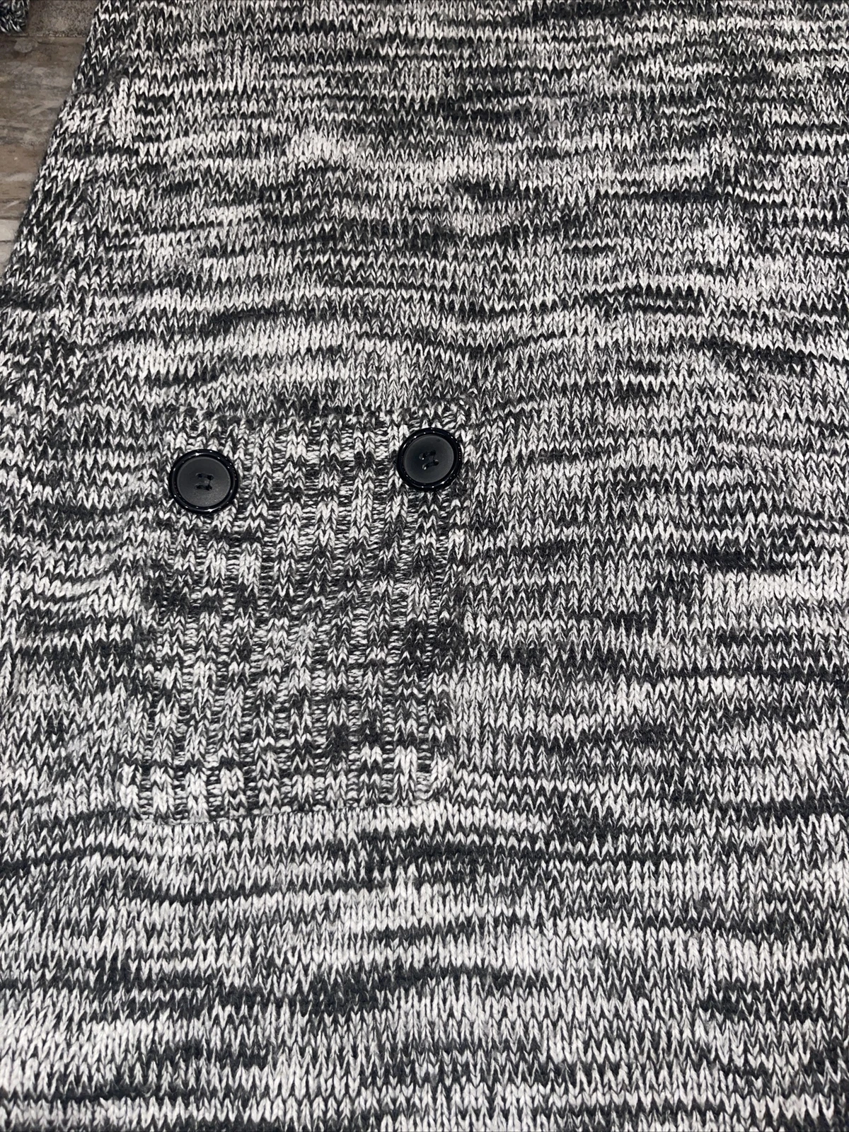 Maglione Alyx Donna Taglia XL Nero Bianco Marmorizzato Abito Grigio Maglia Corta Pull On