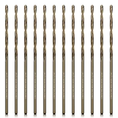 1/16'' Cobalt Drill Bits 12Pcs, M35 HSS Metal Drill Bit Set with Storage Case 