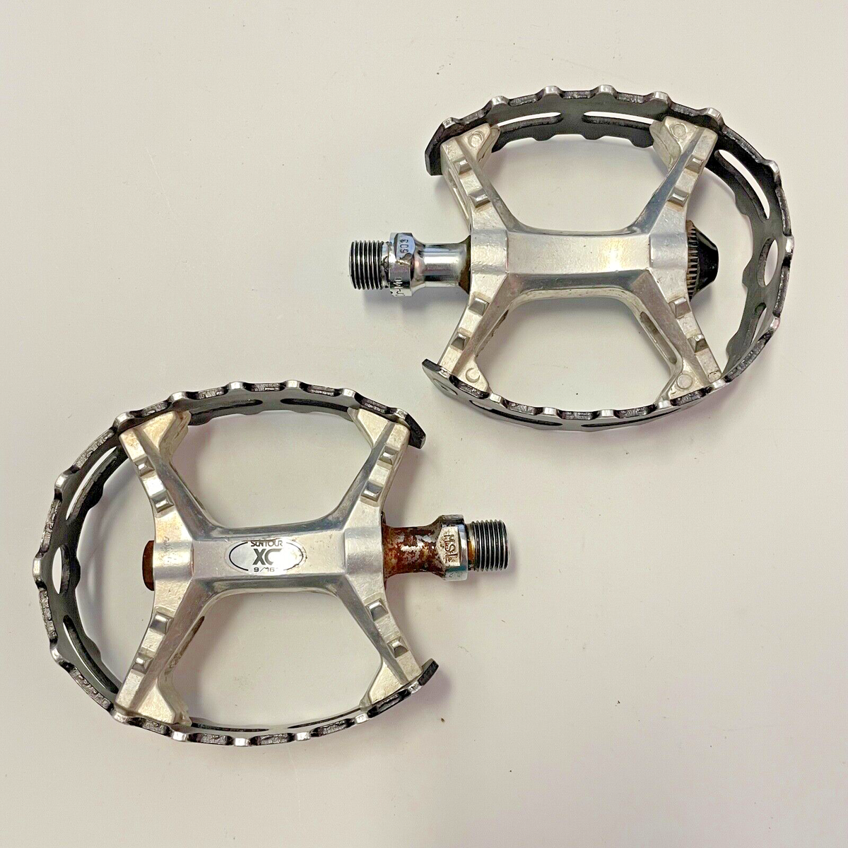 ペダル bear trap 1/2 old bmx square pedals Wellgo Bear Trap Pedals 1/2
