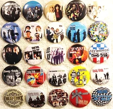 Cheap Trick PIN BUTTON LOT 25 Album DISCOGRAPHY Studio and Live rare - not cd LP