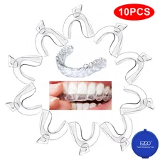 10pc Moldable Teeth Whitening Trays Thermoforming Mouth Guard Tray for Teeth